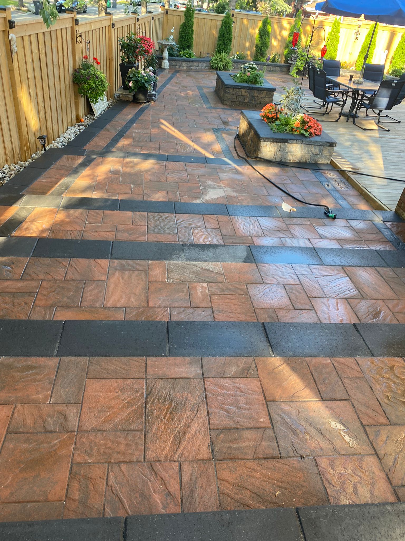 Auburn interlock patio installation